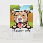 NEW PET Party Time Card Bedankkaart (Voorkant)