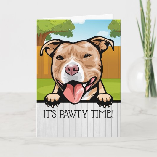 NEW PET Party Time Card Bedankkaart (Voorkant)