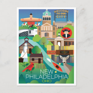 New Philadelphia, Ohio Briefkaart