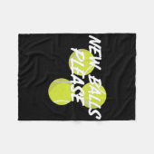New Please Funny Tennis  Fleece Deken (Voorkant (Horizontaal))