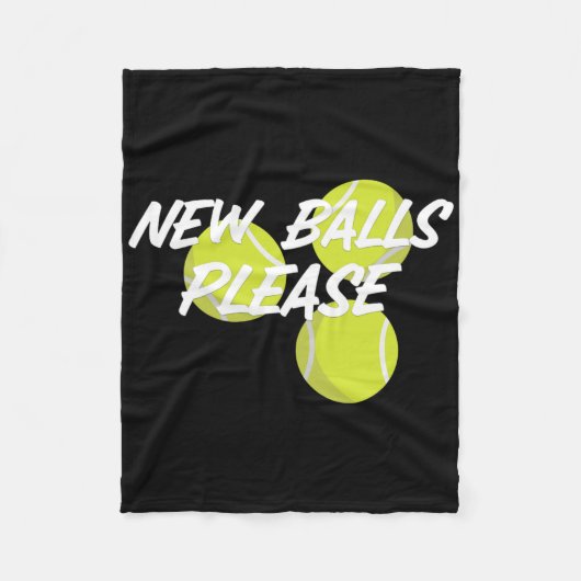 New Please Funny Tennis  Fleece Deken (Voorkant)