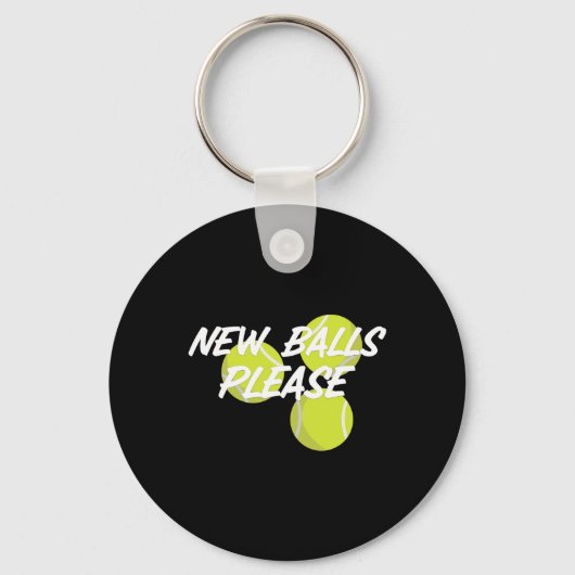 New Please Funny Tennis  Sleutelhanger (Voorkant)