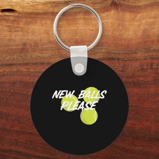 New Please Funny Tennis Sleutelhanger (Voorkant)