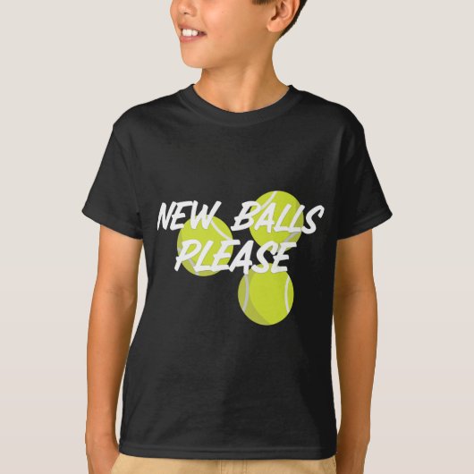 New Please Funny Tennis  T-shirt (Voorkant)
