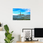 New Point Comfort Lighthouder - Mobjack Bay Poster (Thuiskantoor)