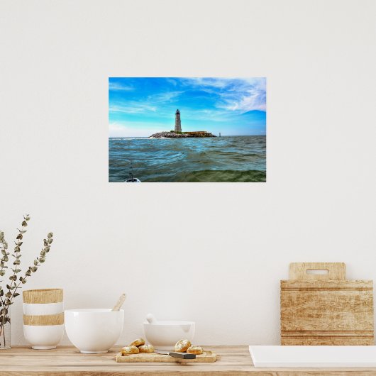 New Point Comfort Lighthouder - Mobjack Bay Poster (Keuken)