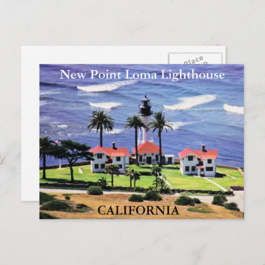New Point Loma Lighthouse, Californië Briefkaart (Voorkant / Achterkant)