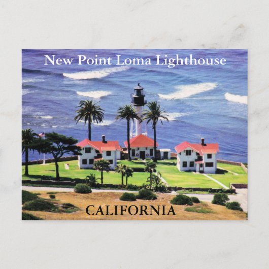 New Point Loma Lighthouse, Californië Briefkaart (Voorkant)