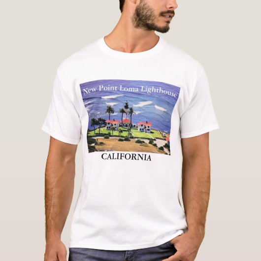 New Point Loma Lighthouse, Californië T-shirt (Voorkant)