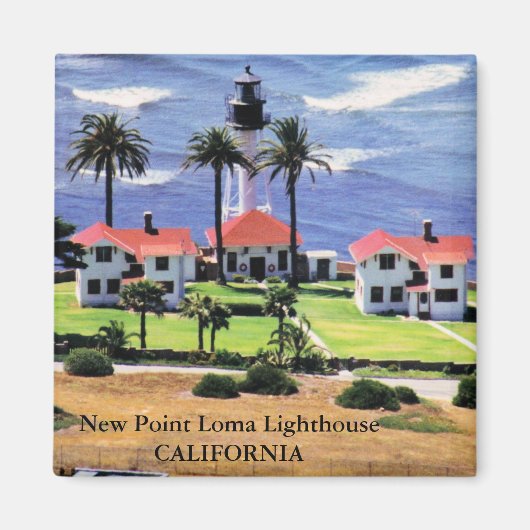 New Point Loma Vuurtoren, California Magnet (Voorkant)