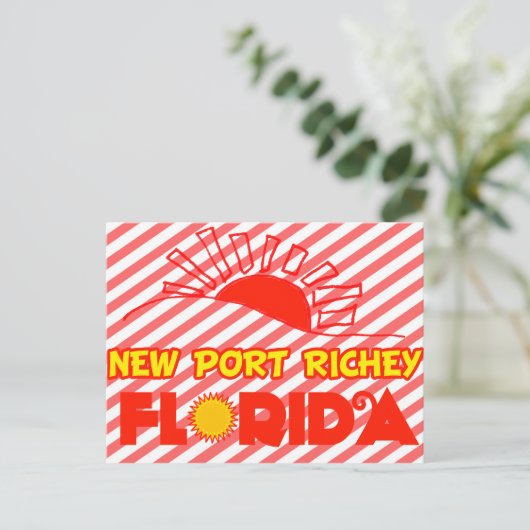 New Port Richey, Florida Briefkaart (Staand voorkant)