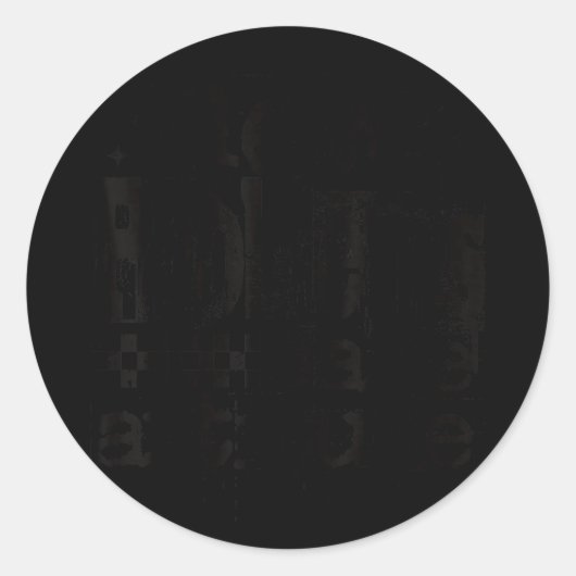 New problems same attitude retro grunge streetwear ronde sticker (Voorkant)