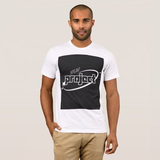 New Project Design Typography T Shirt  (Voorkant volledig)