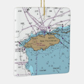 New Providence Island Bahamas Keramisch Ornament (Rechts)