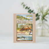 New Quay, Ceredigion, Wales, Train Travel Briefkaart (Staand voorkant)