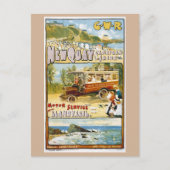 New Quay, Ceredigion, Wales, Train Travel Briefkaart (Voorkant)