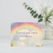 NEW RAINBOW CHANGE OF ADDRESS POSTCARD BRIEFKAART (Staand voorkant)