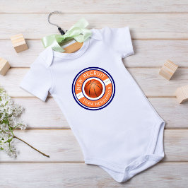 "New Recruit" Aangepaste familienaam basketbal log Romper