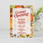 New Restaurant Grand Opening | Sushi Seafood Kaart (Staand voorkant)
