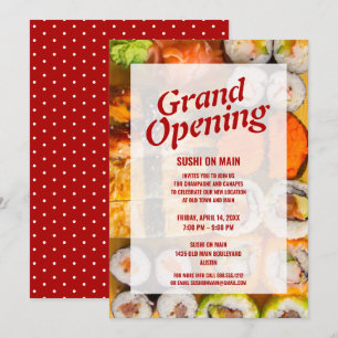 New Restaurant Grand Opening   Sushi Seafood Kaart