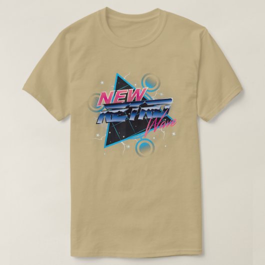 New Retro Wave  T-shirt (Design voorkant)