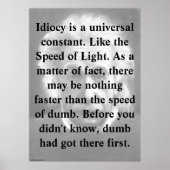 New Revelations-Einstein, relativity, humor Poster (Voorkant)