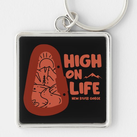 New River Gorge Alpinisme Verenigde Staten Sleutelhanger (Voorkant)