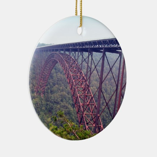 New River Gorge Bridge Keramisch Ornament (Rechts)