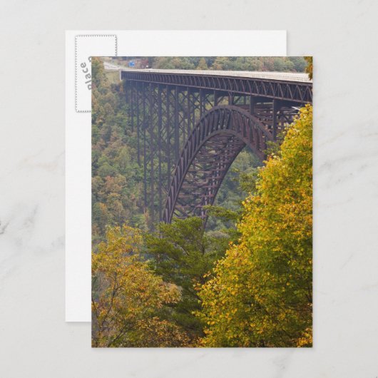 New River Gorge Bridge, New River Gorge Briefkaart (Voorkant / Achterkant)