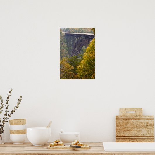 New River Gorge Bridge, New River Gorge Poster (Keuken)