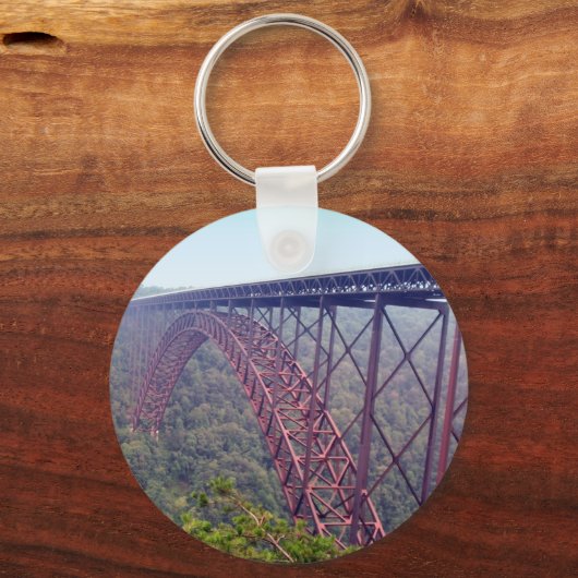 New River Gorge Bridge Sleutelhanger (Voorkant)