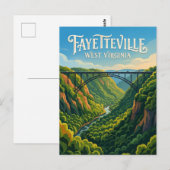 New River Gorge Bridge VS Briefkaart (Voorkant / Achterkant)
