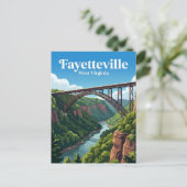 New River Gorge Bridge VS Briefkaart (Staand voorkant)
