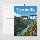 New River Gorge Bridge VS Briefkaart (Voorkant / Achterkant)