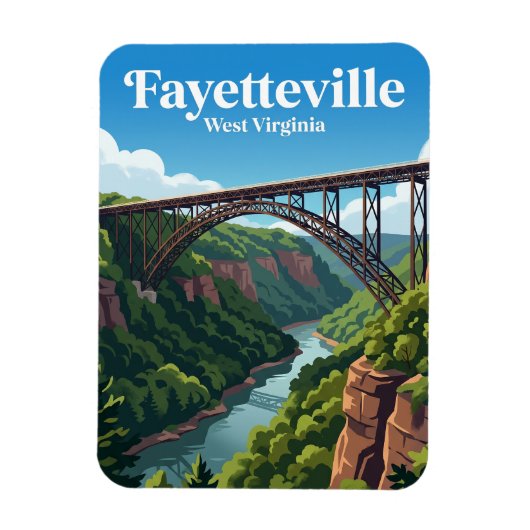 New River Gorge Bridge VS Magneet (Verticaal)