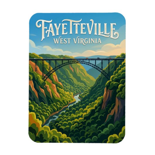 New River Gorge Bridge VS Magneet (Verticaal)