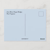 New River Gorge Bridge West Virginia Briefkaart (Achterkant)