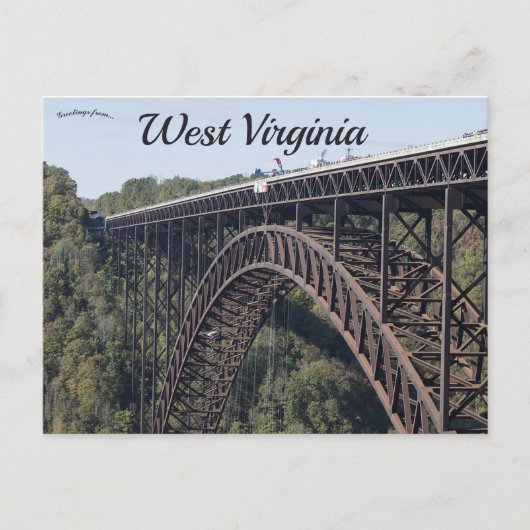 New River Gorge Bridge West Virginia Briefkaart (Voorkant)