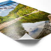 New River Gorge Bridge West Virginia Foto Afdruk (Hoek)