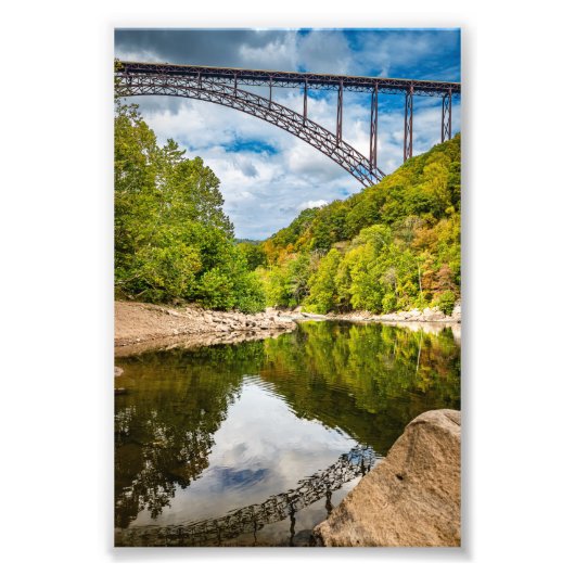 New River Gorge Bridge West Virginia Foto Afdruk (Voorkant)
