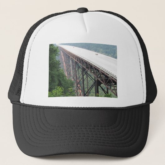 New River Gorge Bridge, West Virginia, pet/pet. Trucker Pet (Voorkant)