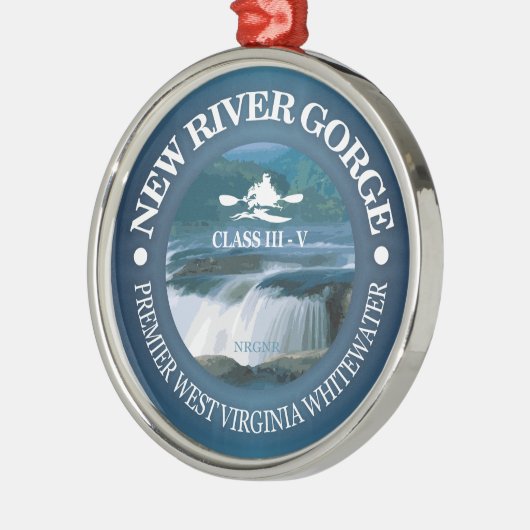 New River Gorge (c) Metalen Ornament (Links)