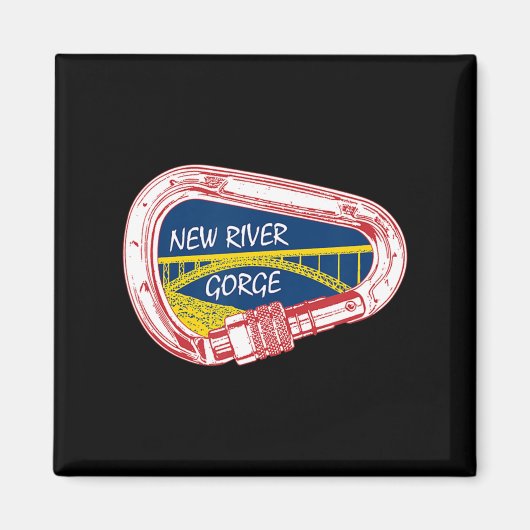 New River Gorge Climate Carabiner Magneet (Voorkant)