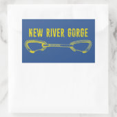 New River Gorge Climate Quickdraw Rechthoekige Sticker (Tas)