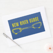 New River Gorge Climate Quickdraw Rechthoekige Sticker (Envelop)