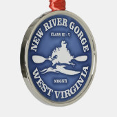 New River Gorge Metalen Ornament (Rechts)