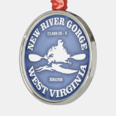 New River Gorge Metalen Ornament (Links)