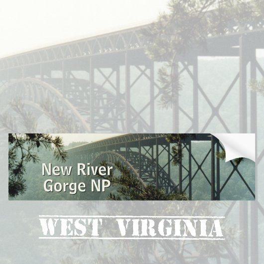 New River Gorge Nationaal Park Bumpersticker
