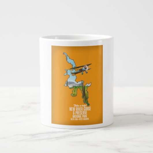 New River Gorge National Park en Preserve. Grote Koffiekop (Voorkant)