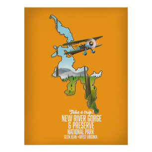 New River Gorge National Park en Preserve. Perfect Poster